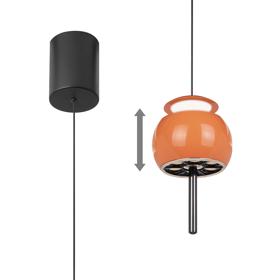 M8409  Roller Rise And Fall Pendant 12W LED Orange